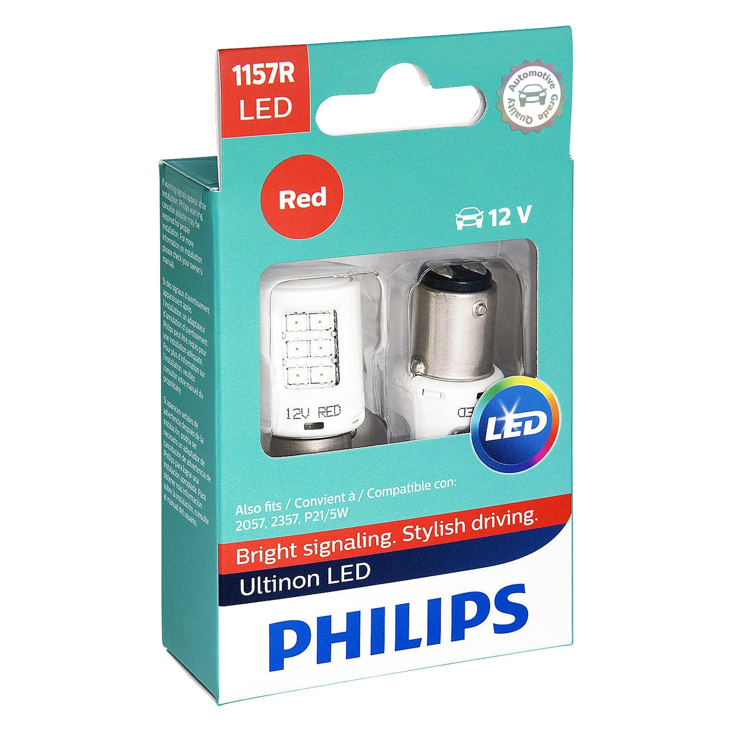 Philips® 1157RLED - Ultinon LED Bulbs (1157, Red)