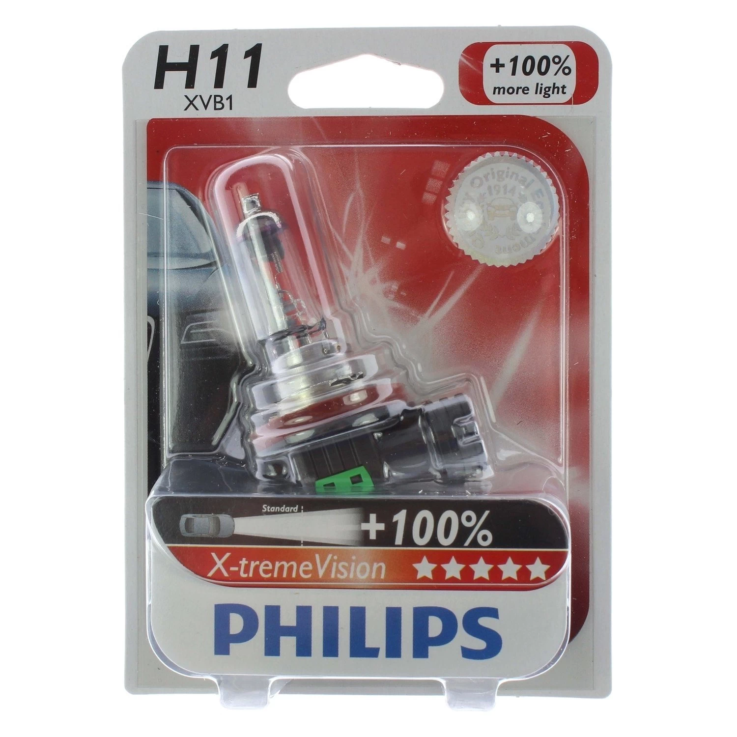 Philips® 12362XVB1 - X-tremeVision Replacement Bulb (H11)