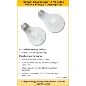 Philips® Halogen Bulb, 29 Watt, A-19, Clear, Package Of 24