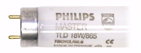 Philips Fluorescent Light Bulb (Replaces Osram F18W/865 Daylight Deluxe) (18865)
