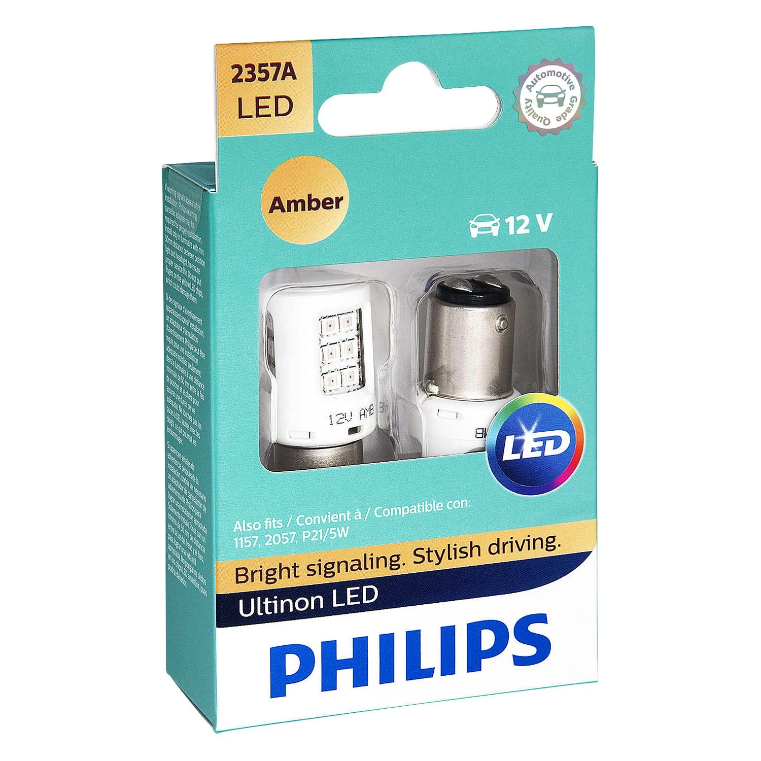 Philips® 2357ALED - Ultinon LED Bulbs (2357, Amber)