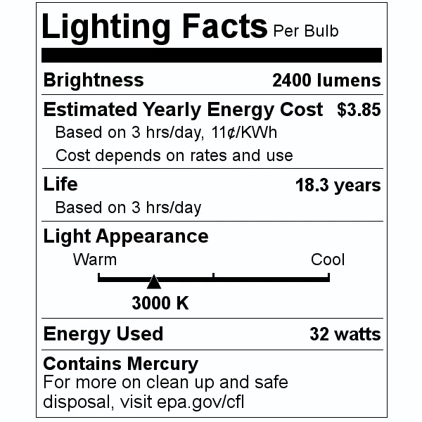 Philips Compact Fluorescent Light Bulb (458299)